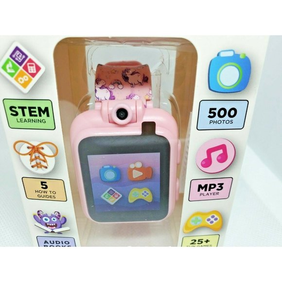 iTech Jr Kids Smartwatch Pink Unicorn Band Audio Book Camera Games Touchscreen - Picture 2 of 7